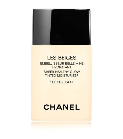 chanel les beiges sheer healthy glow tinted moisturizer spf 30|chanel make up products.